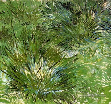 Massifs d’herbe Vincent van Gogh Peinture à l'huile